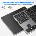K-35 Bluetooth-compatible Keypad Slim 35-Keys 2.4G+Bluetooth-compatible Dual Mode Keyboard