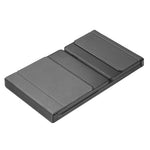 B077T Trådløst Bluetooth-kompatibelt foldbart tastatur i PU-læder med touchpad