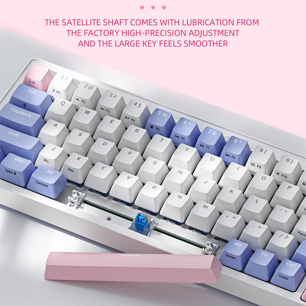 ZA68 Computer Bærbar Gaming Tastatur Kablet RGB Lys 68-Tasters Mekanisk Tastatur