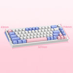 ZA68 Computer Bærbar Gaming Tastatur Kablet RGB Lys 68-Tasters Mekanisk Tastatur