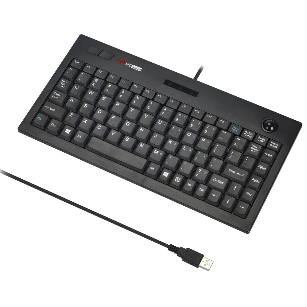 MCSAITE MC-9712 Ultra-Slim Tastatur Lydløs Indtastning USB-kablet Mekanisk Computer Tastatur