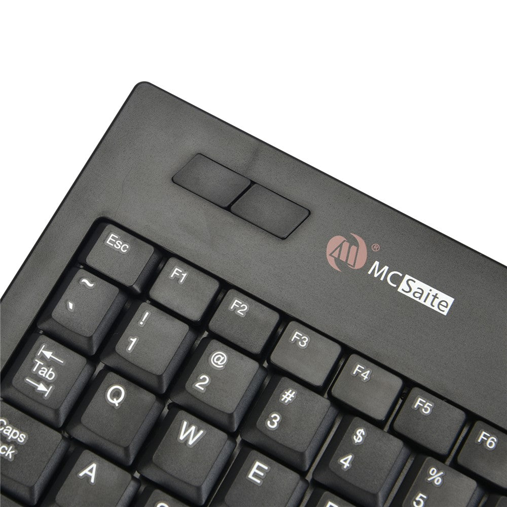 MCSAITE MC-9712 Ultra-Slim Tastatur Lydløs Indtastning USB-kablet Mekanisk Computer Tastatur