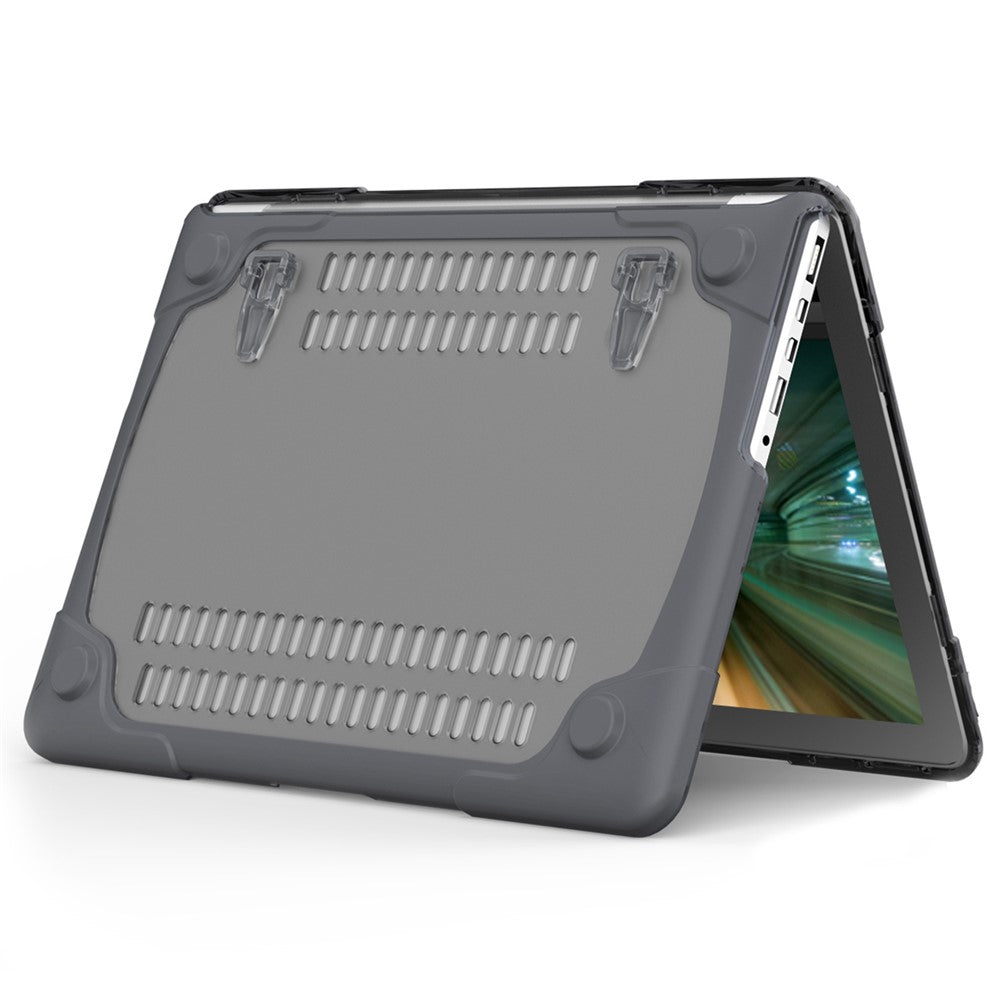 Heat Dissipation Design Two-Piece Plastic + TPU with Stand Shell for MacBook Pro 16 inch (2019) A2141