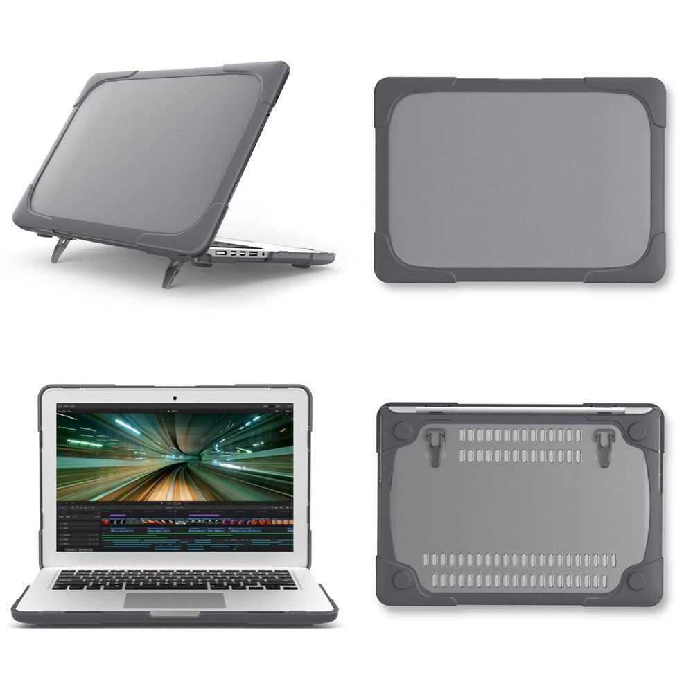 Heat Dissipation Design Two-Piece Plastic + TPU with Stand Shell for MacBook Pro 16 inch (2019) A2141