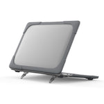 Two-Piece Plastic + TPU Protective Case Shell with Stand Design for MacBook Pro 13 inch (2020) A2251 / A2289 / A2338 (M1 / M2)