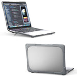 Two-Piece Plastic + TPU Protective Case Shell with Stand Design for MacBook Pro 13 inch (2020) A2251 / A2289 / A2338 (M1 / M2)