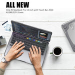 Two-Piece Plastic + TPU Protective Case Shell with Stand Design for MacBook Pro 13 inch (2020) A2251 / A2289 / A2338 (M1 / M2)