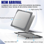 Two-Piece Plastic + TPU Protective Case Shell with Stand Design for MacBook Pro 13 inch (2020) A2251 / A2289 / A2338 (M1 / M2)