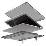 Transparent PC+TPU Hybrid Protective Case for MacBook Air 13" (A1932 / A2179) 2018 / 2019 / 2020