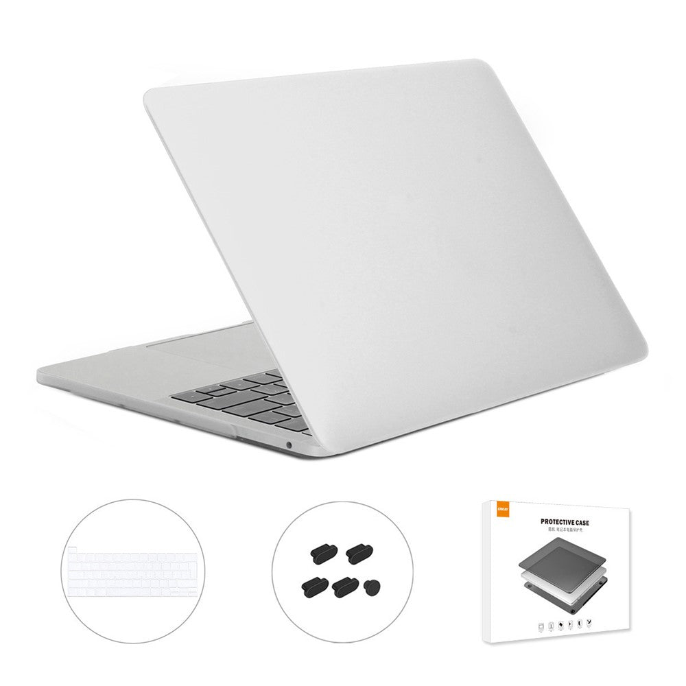 ENKAY HAT PRINCE 3-i-1 hårt laptopfodral + TPU-tangentbordsskydd + dammtät kontakt för MacBook Pro 13,3-tums (EU-version, med Touch Bar) A2251 / A2289 / A2338