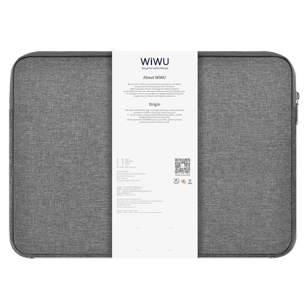 WIWU 14-tommer Minimalistisk Laptop Taske Vandtæt Laptop Beskyttelsescover