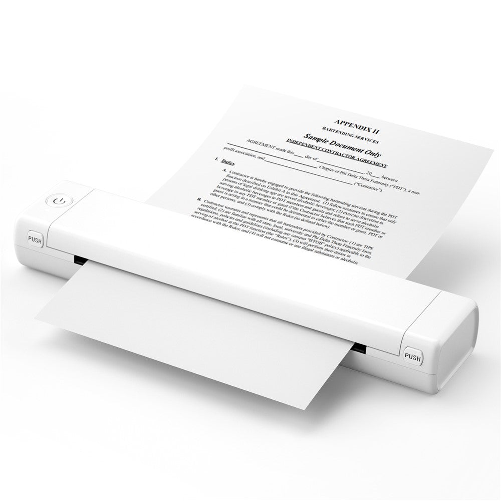 PHOMEMO M08F Portable Bluetooth-compatible Inkless Thermal Printer Document Map Printer, Letter Version / 216mm Print Width