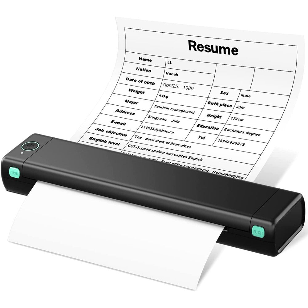 PHOMEMO M08F Portable Bluetooth-compatible Inkless Thermal Printer Document Map Printer, Letter Version / 216mm Print Width