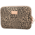 LISEN Carrying Case for 13-Inch Laptops Storage Bag with Stylish Retro Leopard Pattern 34.5 x 24 x 1.5cm