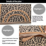 LISEN Carrying Case for 13-Inch Laptops Storage Bag with Stylish Retro Leopard Pattern 34.5 x 24 x 1.5cm