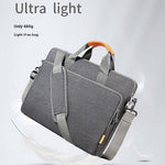 For 15.6 inch Shoulder Laptop Bag Business Style Multi-Functional Notebook Sleeve Bag with Air Cushion Protection