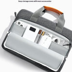 For 15.6 inch Shoulder Laptop Bag Business Style Multi-Functional Notebook Sleeve Bag with Air Cushion Protection