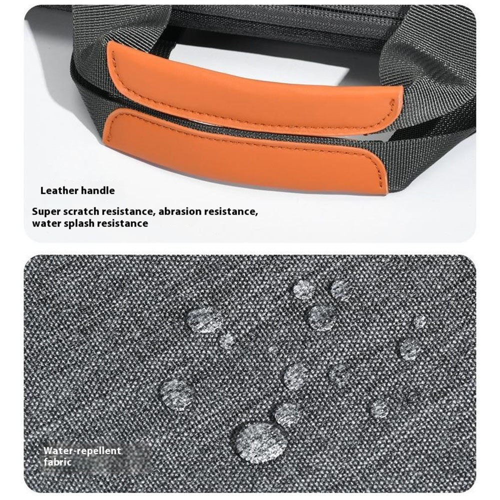 For 15.6 inch Shoulder Laptop Bag Business Style Multi-Functional Notebook Sleeve Bag with Air Cushion Protection
