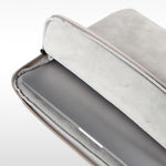 For 15.6 inch Laptop Bag PU Leather Inner Lining Scratch Resistant Water Repellent Protective Sleeve