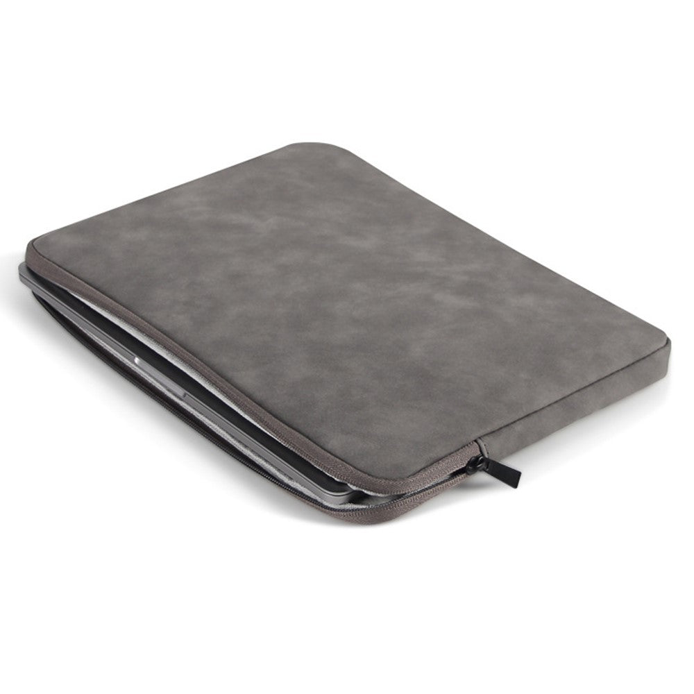 For 15.6 inch Laptop Bag PU Leather Inner Lining Scratch Resistant Water Repellent Protective Sleeve