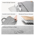ROCK RST10887 For Laptops Up To 14.9 Inch Carrying Case Notebook Storage Bag Shockproof with Strap