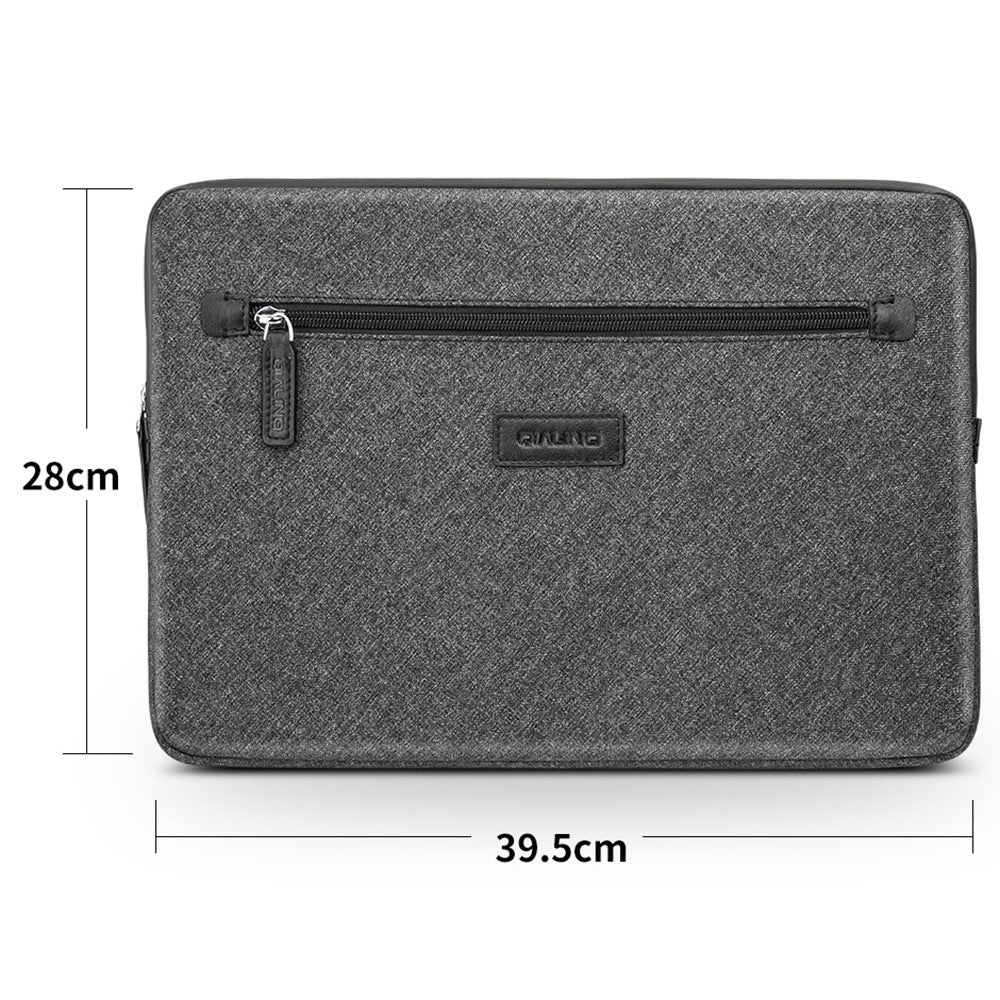 QIALINO Laptop Sleeve-taske til 15-tommer bærbar computer, bæretaske