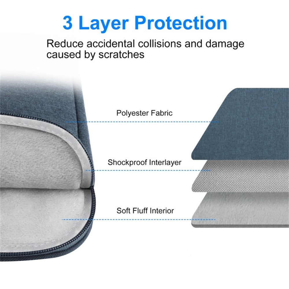 HAWEEL For 9.7-11 Inch Tablets Sleeve Bag Polyester Velvet Lining Protective Pouch, 27.5 x 20.5cm
