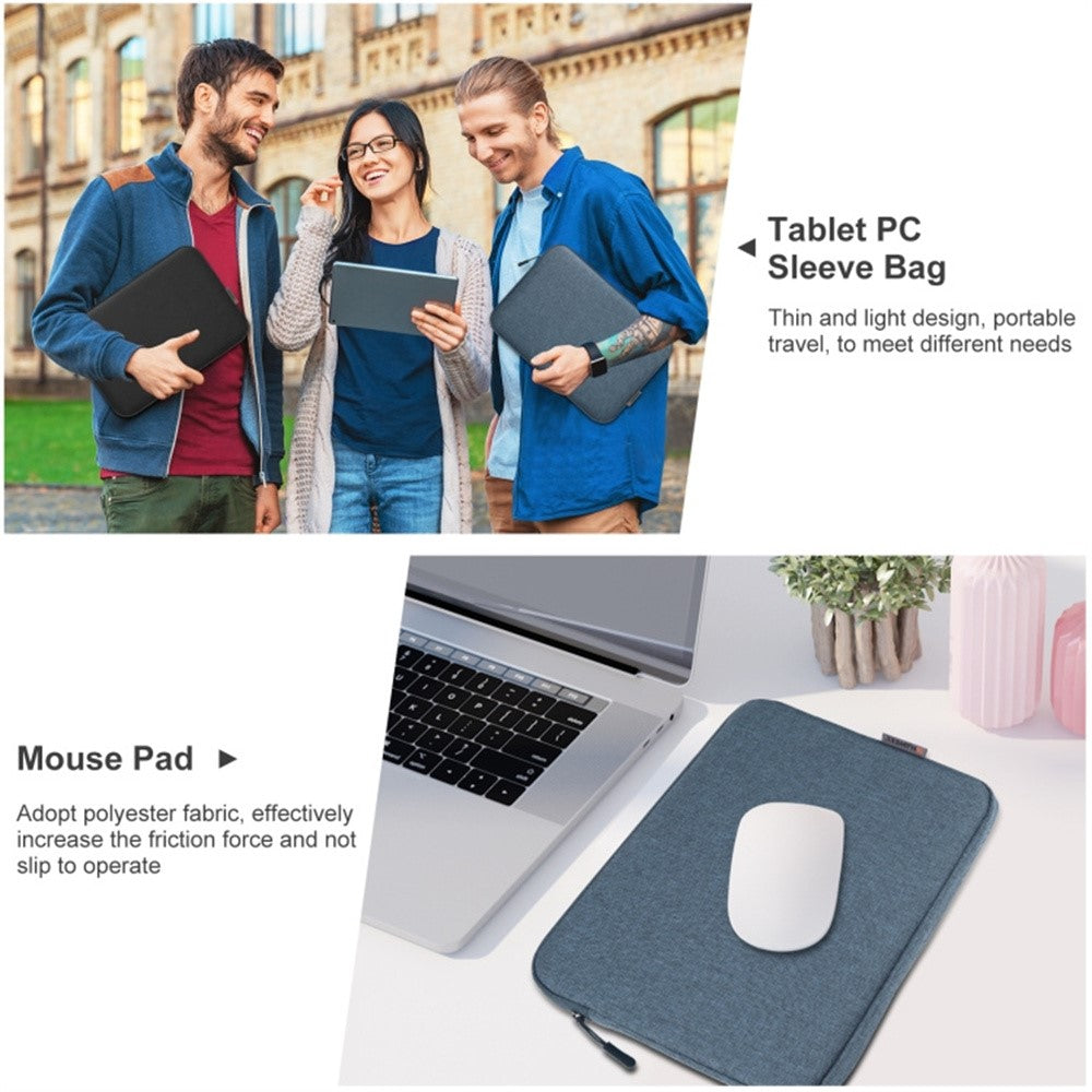 HAWEEL For 9.7-11 Inch Tablets Sleeve Bag Polyester Velvet Lining Protective Pouch, 27.5 x 20.5cm