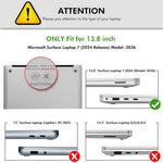 ENKAY HAT PRINCE til Microsoft Surface Laptop 7 13.8-tommer (2038) Crystal Laptop Etui Hårdt PC Anti-ridse Stødabsorberende Cover