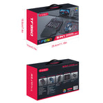 T-WOLF TF950 5PCS Gaming Keyboard Mouse Set Wired 40-Key Keyboard Mouse with Stand and Adapter for Android Phone Tablet