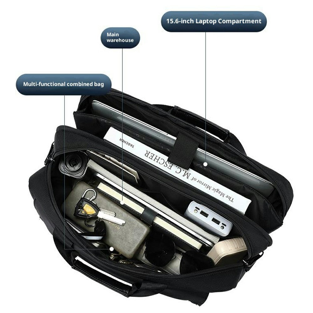 COOLBELL CB-2131 Laptop Taske 15 Tommer Business Attachémappe Computertaske Trolley Sleeve til Mænd Pendling / Rejse