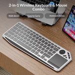 Bluetooth-compatible Wireless Keyboard with Touchpad for Laptop/Tablet/Phone Trackpad Keyboard