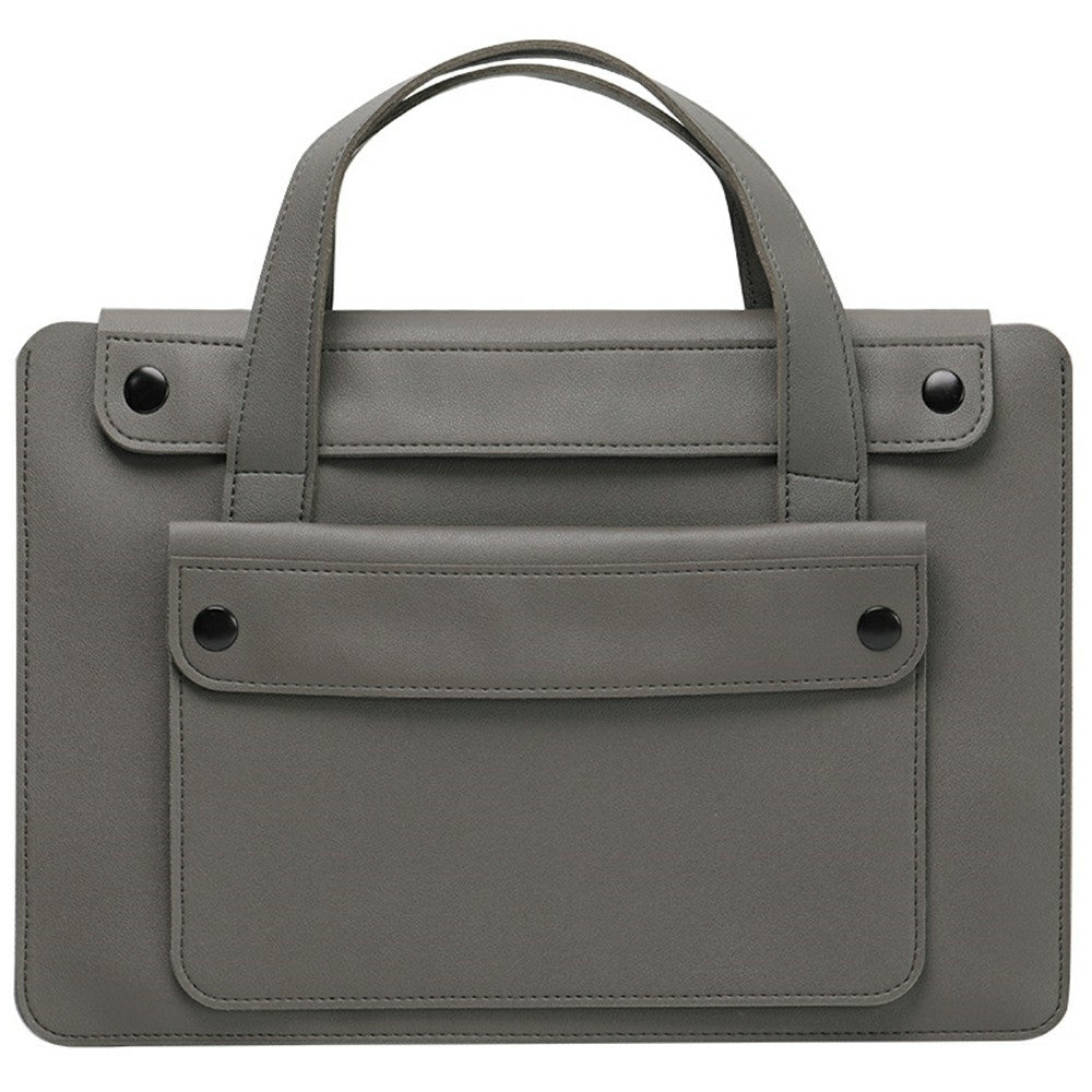 For 13.3 / 14 Inch Laptop Tote Bag Accordion Design Single Layer Pocket Large Capacity Notebook Handbag