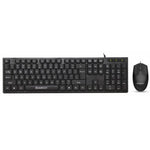 BOSSTON D5200 Business USB Wired Keyboard and Ergonomic 1000 DPI Mouse Set for Desktop Laptop