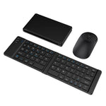 KB018 Mini bærbar foldbar Bluetooth-kompatibel trådløs tastatur 2.4G musesæt hjemmekontor computertastatur + mus
