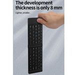 KB018 Mini bærbar foldbar Bluetooth-kompatibel trådløs tastatur 2.4G musesæt hjemmekontor computertastatur + mus