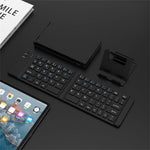 KB018 Mini bærbar foldbar Bluetooth-kompatibel trådløs tastatur 2.4G musesæt hjemmekontor computertastatur + mus