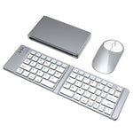KB018 Mini bærbar foldbar Bluetooth-kompatibel trådløs tastatur 2.4G musesæt hjemmekontor computertastatur + mus