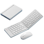 B203B Mini bærbar Bluetooth-kompatibel trådløs foldbar tastatur mus sæt genopladeligt 67 taster hjemmekontor computertastatur + mus