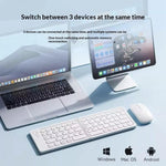 B203B Mini bærbar Bluetooth-kompatibel trådløs foldbar tastatur mus sæt genopladeligt 67 taster hjemmekontor computertastatur + mus