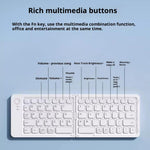 B203B Mini bærbar Bluetooth-kompatibel trådløs foldbar tastatur mus sæt genopladeligt 67 taster hjemmekontor computertastatur + mus