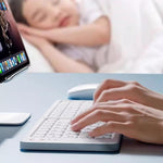 B203B Mini bærbar Bluetooth-kompatibel trådløs foldbar tastatur mus sæt genopladeligt 67 taster hjemmekontor computertastatur + mus