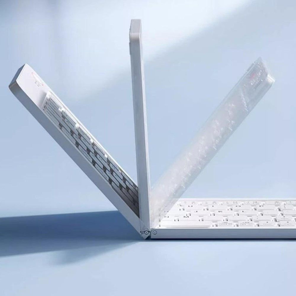 B203B Mini bærbar Bluetooth-kompatibel trådløs foldbar tastatur mus sæt genopladeligt 67 taster hjemmekontor computertastatur + mus