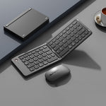 B203B Mini bærbar Bluetooth-kompatibel trådløs foldbar tastatur mus sæt genopladeligt 67 taster hjemmekontor computertastatur + mus