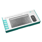 CMK108 Mini Bluetooth-compatible 2.4G Dual Mode Wireless Keyboard Mouse Set Rechargeable Keyboard Mouse Combo with Phone Tablet Stand