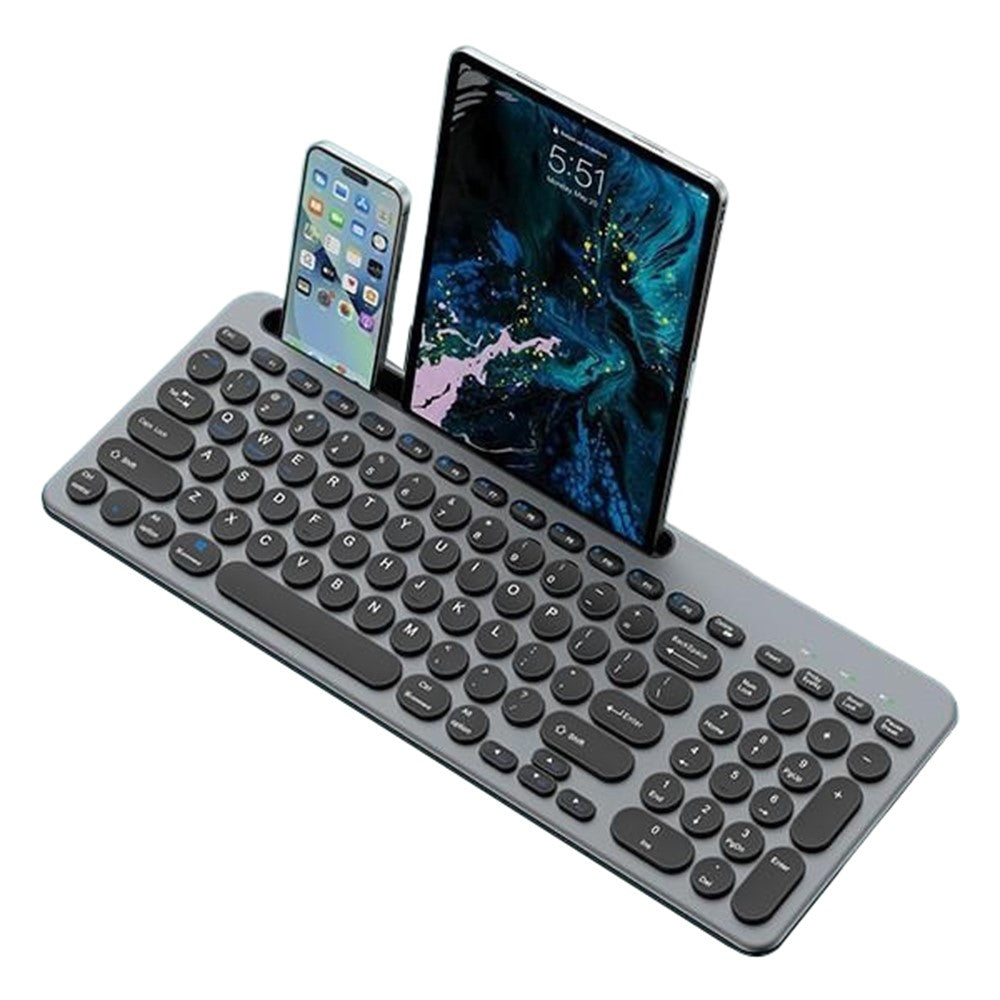 KS184 Wireless Keyboard Mouse Set Dual Mode Card Slot Scissor Switch Keyboard Mouse Combo for Computer Tablet Phone