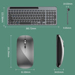 KS184 Wireless Keyboard Mouse Set Dual Mode Card Slot Scissor Switch Keyboard Mouse Combo for Computer Tablet Phone