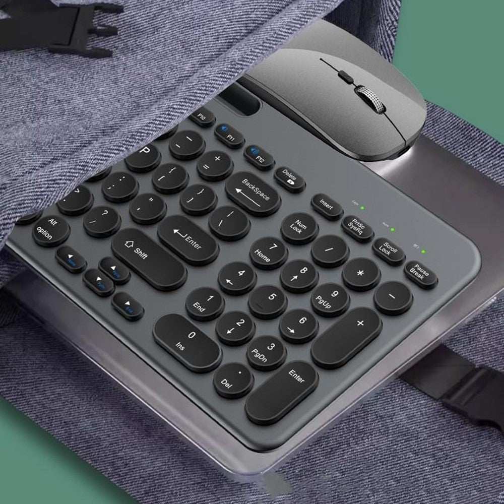 KS184 Wireless Keyboard Mouse Set Dual Mode Card Slot Scissor Switch Keyboard Mouse Combo for Computer Tablet Phone