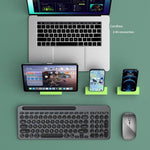 KS184 Wireless Keyboard Mouse Set Dual Mode Card Slot Scissor Switch Keyboard Mouse Combo for Computer Tablet Phone