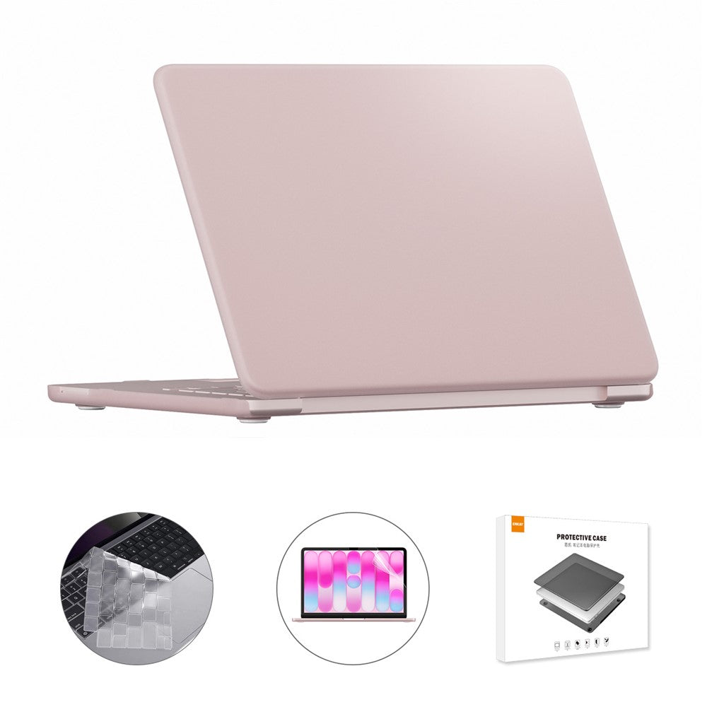 ENKAY HAT PRINCE For MacBook Neo 13 inch (2026) A3404 512G Matte PC Laptop Case + Ultra Thin TPU Keyboard Cover + PET Screen Film 3 in 1 Kit, EU Keyboard Layout